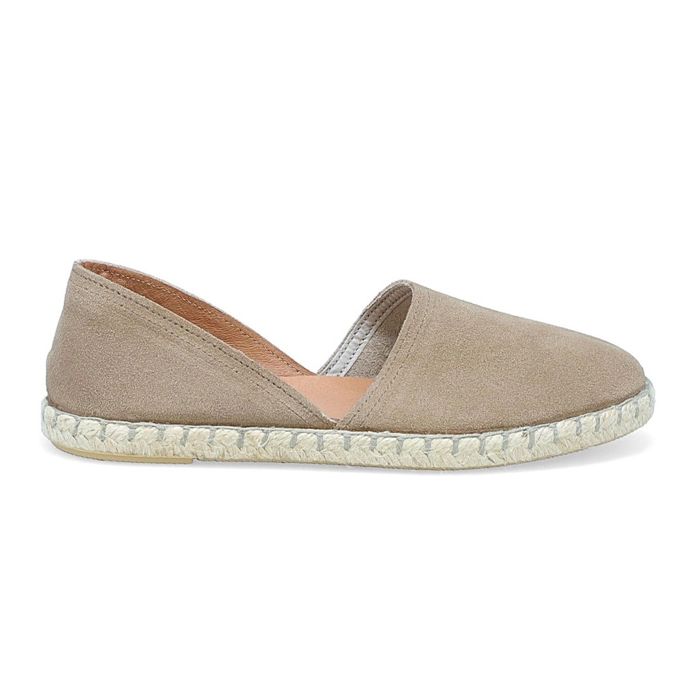 Miz Mooz Carmena Flats Size 9.5 Tan Real Suede Made in Spain Espadrille Slip On